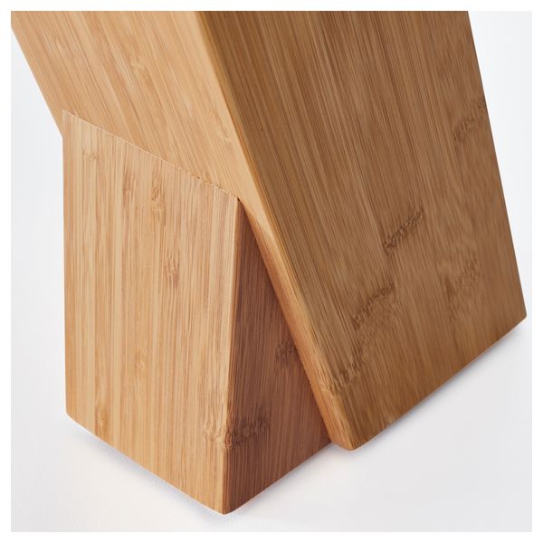 Подставка для ножей ХИВЛА, бамбук - схема-чертеж с размерами