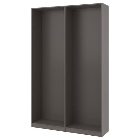 PAX 2 каркаса гардеробов - темно-серый 150x35x236 см