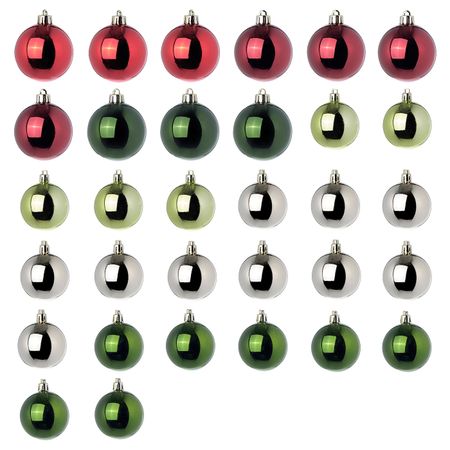 Набор елочных шаров, 32 шт., разные цвета IKEA VINTER 2021 ВИНТЕР 2021 504.985.92