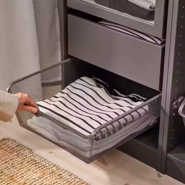 KOMPLEMENT Сетчатая корзина - темно-серый 50x58 см - фото 2