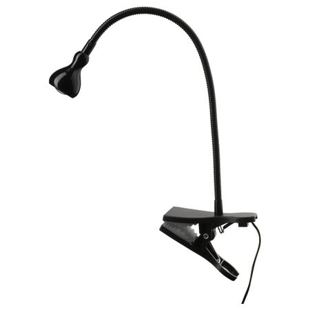 Софит настенный, с зажимом, светодиодная ЯНШО, черный