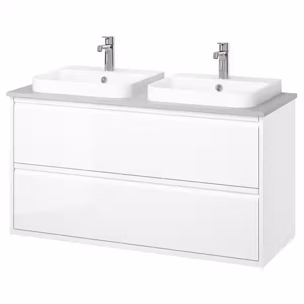 ÄNGSJÖN ЭНГШЁН / BACKSJÖN БАККШЁН Шкаф с ящиками/раковина/смесители - фото 1