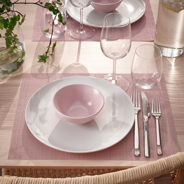 Салфетка под приборы, светло-розовый, 38x30 см IKEA FLYGFISK 405.692.50 - схема-чертеж с размерами