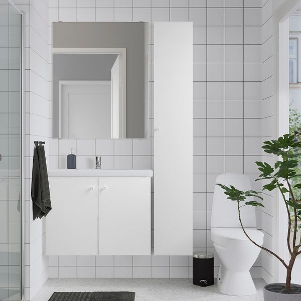 IKEA в интерьере ванной - схема-чертеж с размерами