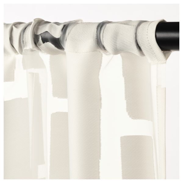 Гардины, 2 шт. СТРАНДРОГ, белый (145x300 см) - фото 4