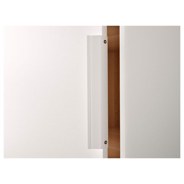 Гардероб МОРВИК, белый, зеркальное стекло (120x205 см) - схема-чертеж с размерами