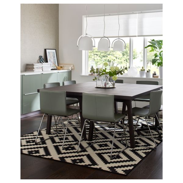 Стул БЕРНГАРД, хромированный, Мьюк зеленый - схема-чертеж с размерами