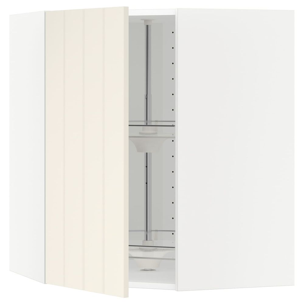 Угловой навесного шкаф с вращающейся секц, белый/Хитарп белый с оттенком 68x80 см IKEA METOD МЕТОД 792.265.29 - схема-чертеж с размерами