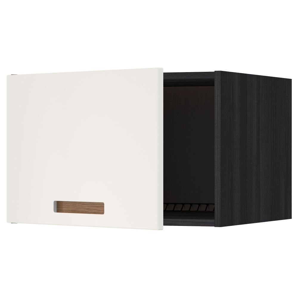 Верхний шкаф на холодильник, морозильник МЕТОД, черный, Мэрста белый - схема-чертеж с размерами