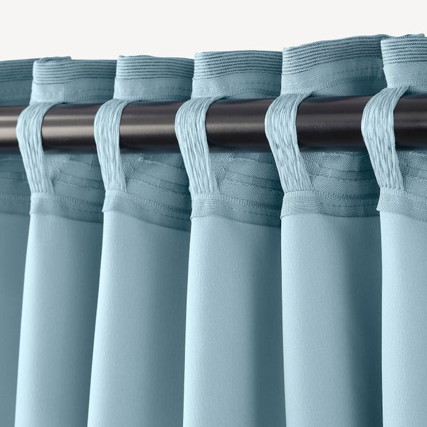 Затемняющие гардины, 2 шт., синий 145x300 см IKEA MARJUN МАРЬЮН 604.140.64 - фото 4