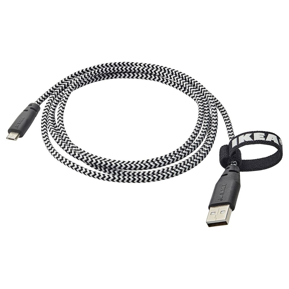 Кабель микро-USB-USB 1.5 м IKEA LILLHULT ЛИЛЛЬХУЛЬТ 404.135.84 - фото 1