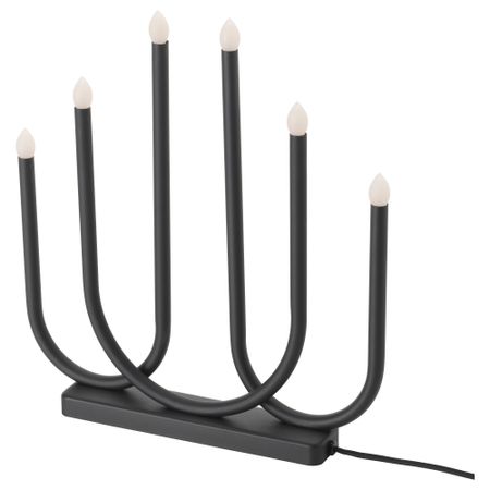 Светодиодный канделябр, 6 ламп СТРОЛА, черный