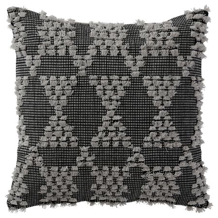 Чехол на подушку, серый-черный 50x50 см IKEA ANNAMETTE АННАМЭТТЕ 204.990.17