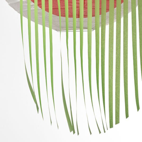 Абажур для подвесного светильника, 40 см, белый, розовый IKEA ÖMSESIDIG 505.454.90 - фото 3