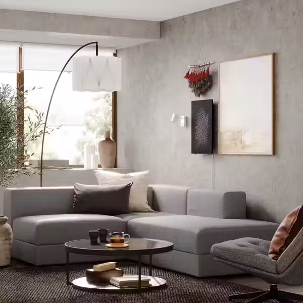 JÄTTEBO 2,5-местный угловой диван + козетка - правый/Tonerud серый - фото 2