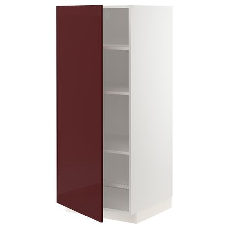 Высокий шкаф с полками, 60x60x140 cm IKEA METOD МЕТОД 094.588.29
