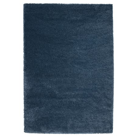 Ковер, длинный ворс ОДУМ, темно-синий