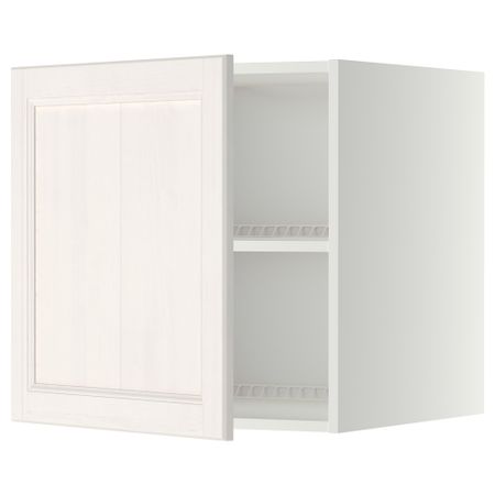 Верхний шкаф на холодильник, морозильник МЕТОД, белый, Лаксарби белый