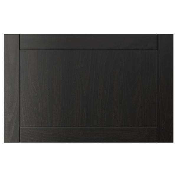 Дверь, фронтальная панель ящика, черно-коричневый 60x38 см IKEA HANVIKEN ХАНВИКЕН 404.354.54 - фото 1