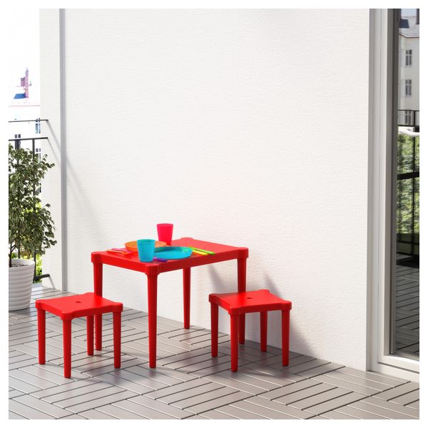 Детский стол и 2 стула УТТЕР, д/дома/улицы красный красный - фото 2