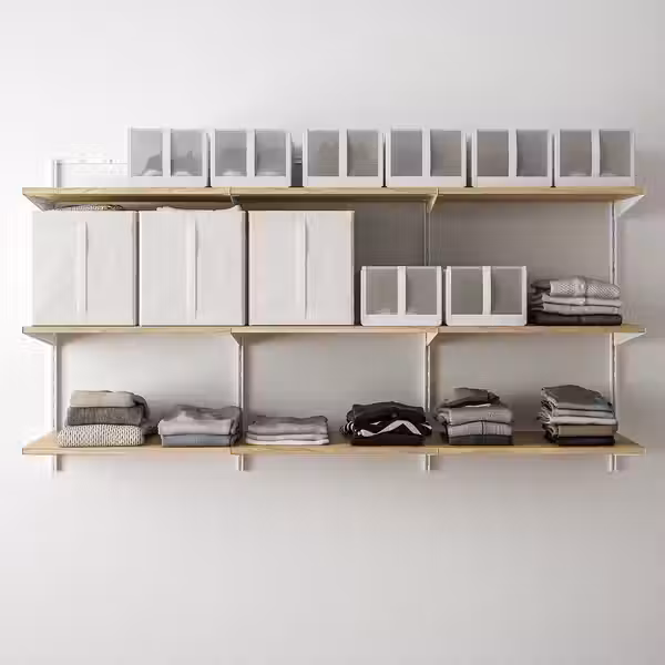 BOAXEL Консоль - белый 40 см - схема-чертеж с размерами