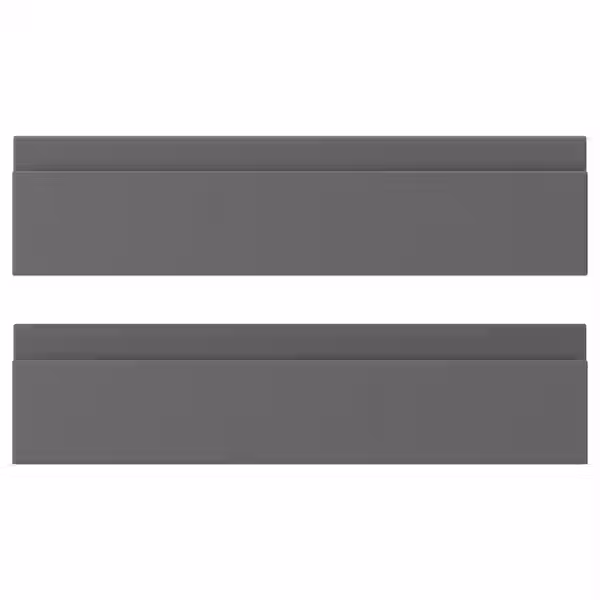 VOXTORP Фронтальная панель ящика - темно-серый 40x10 см - фото 1