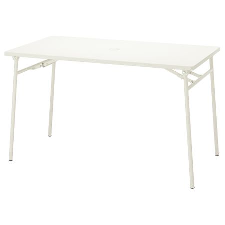 Садовый стол, белый, складной, 130x74 см IKEA TORPARÖ ТОРПАРЁ 704.207.57