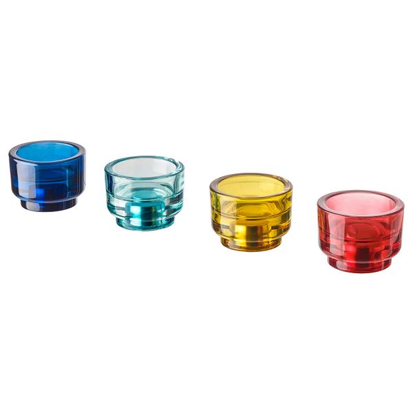 Подсвечник, 4 шт. IKEA ÄDELHET ЭДЕЛЬХЕТ 704.217.28 - фото 2