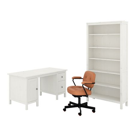 Стол и комбинация для хранения IKEA HEMNES ХЕМНЭС, ALEFHATTEFJÄLL ХАТТЕФЬЕЛЛЬ АЛЕФЬЕЛЛЬ 994.363.76