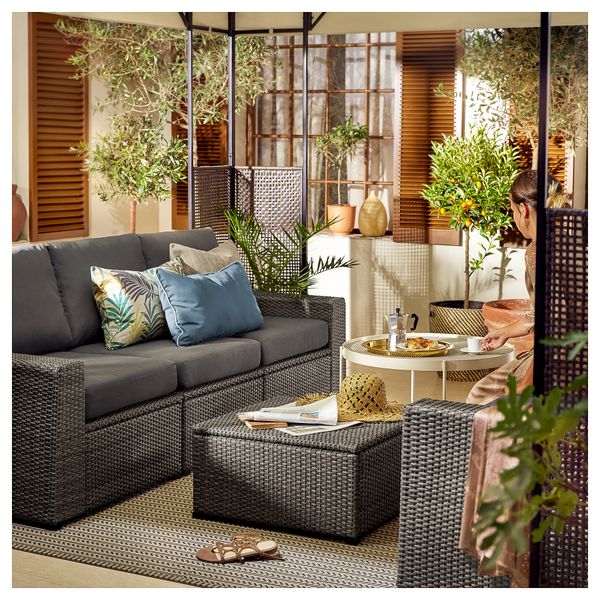 3-местный модульный диван, садовый, 223x82x88 cm IKEA SOLLERÖN СОЛЛЕРОН 992.877.72 - фото 3