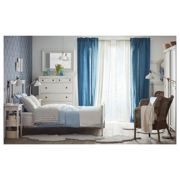 Гардины, 1 пара, синий 145x300 см IKEA AINA АЙНА 103.705.76 - схема-чертеж с размерами