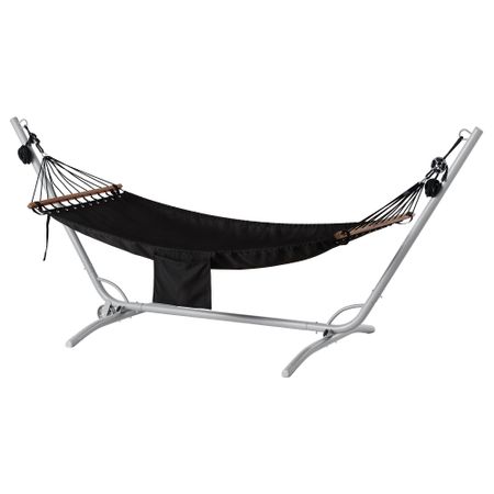 Гамак с опорой ГОРЭ / ФРЕДЭН, серый, черный