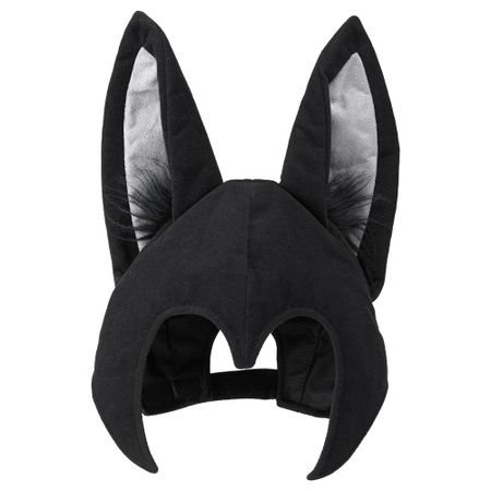 Шапка с ушами летучей мыши ЛАТТО, черный