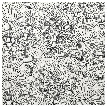 Ткань, белый, черный 150 см IKEA SVAMPMAL СВАМПМАЛ 105.070.89