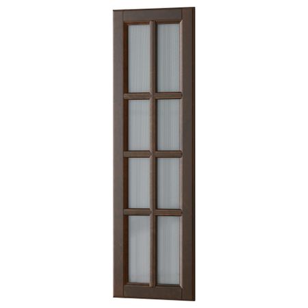 Стеклянная дверь ДАЛАРНА, темно-коричневый