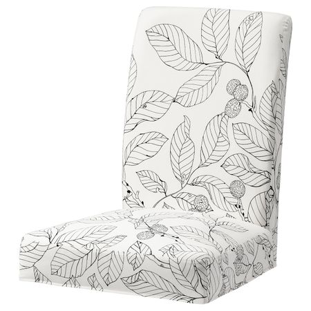 Чехол на стул, Висланда черный-белый IKEA HENRIKSDAL ХЕНРИКСДАЛЬ 304.704.24