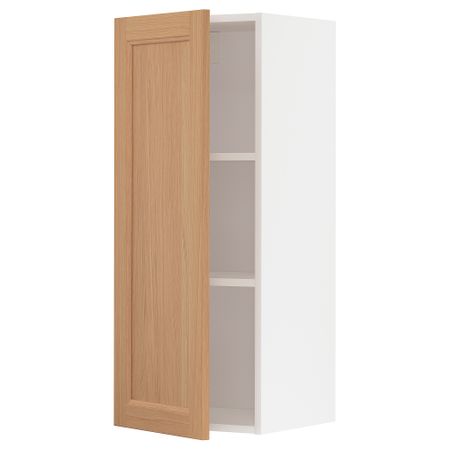 Навесной шкаф с полками, 40x100 см, белый IKEA METOD МЕТОД 994.384.79
