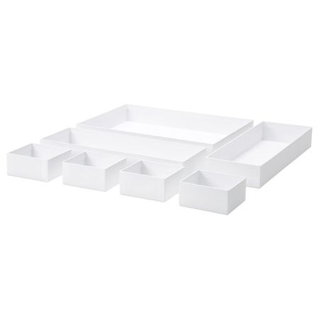 Набор коробок, 7 шт., белый IKEA MALAREN МАЛАРЕН 804.872.57