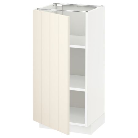 Напольный шкаф с полками, белый/Хитарп белый с оттенком 40x37 см IKEA METOD МЕТОД 692.265.15