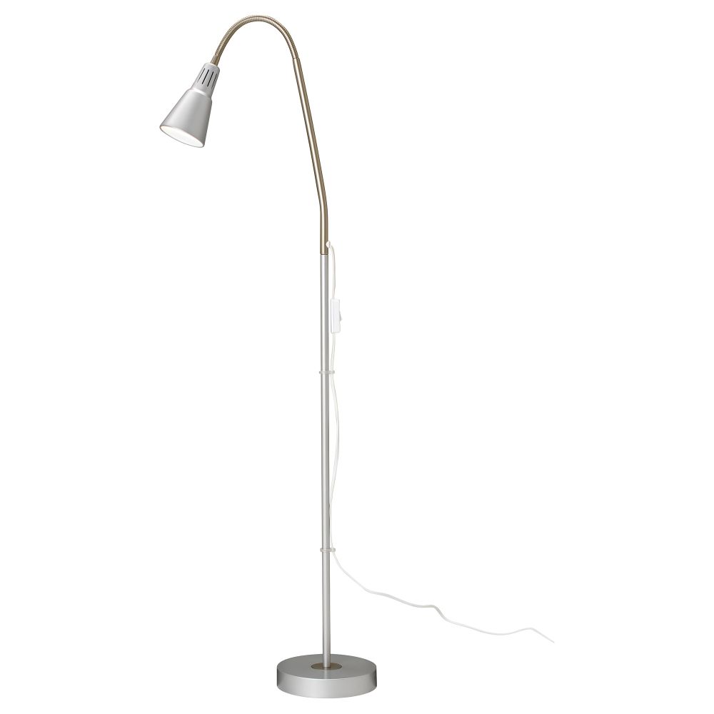 Светильник напольный для чтения КВАРТ, серебристый - фото 1