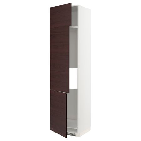 Высокий шкаф для холодильник, морозилки, 3 дверцы IKEA METOD МЕТОД 594.553.95