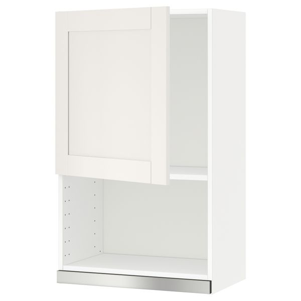 Навесной шкаф для СВЧ-печи МЕТОД, белый, Сэведаль белый - схема-чертеж с размерами