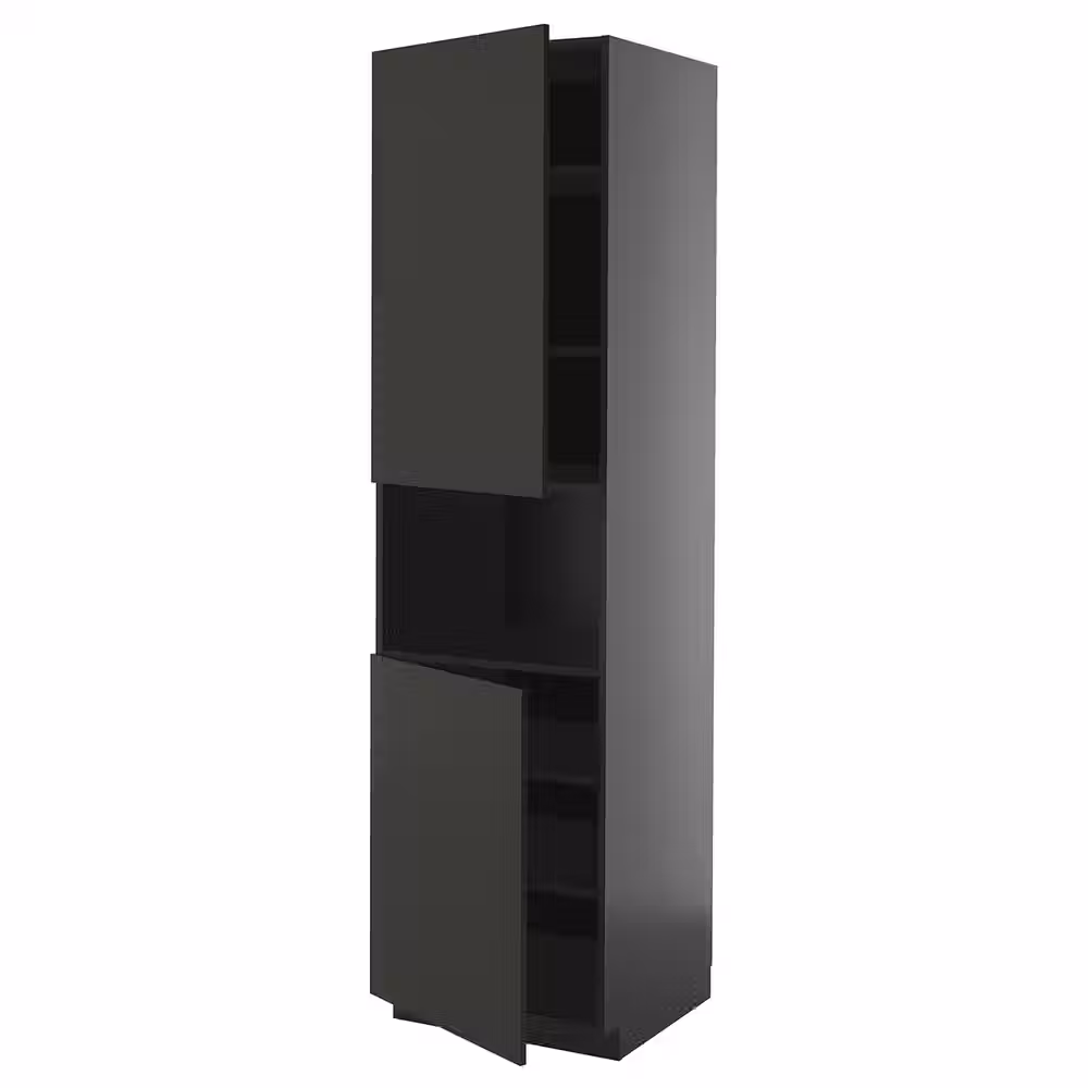 METOD Выс шкаф д/СВЧ/2 дверцы/полки - фото 1