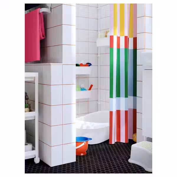 BANJANTRÄD БАНЬЕНТРЭД Штора для ванной - разноцветный 180x200 см - фото 2