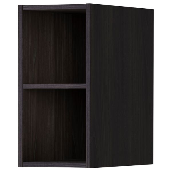 Открытый шкаф ХОРДА, под дерево черный - схема-чертеж с размерами