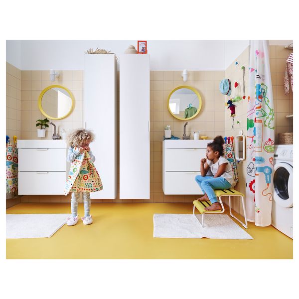 Зеркало ЛАНГЕСУНД, желтый (50 см) - схема-чертеж с размерами