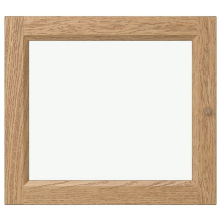 Стеклянная дверь ОКСБЕРГ, дубовый шпон (40x35 см)