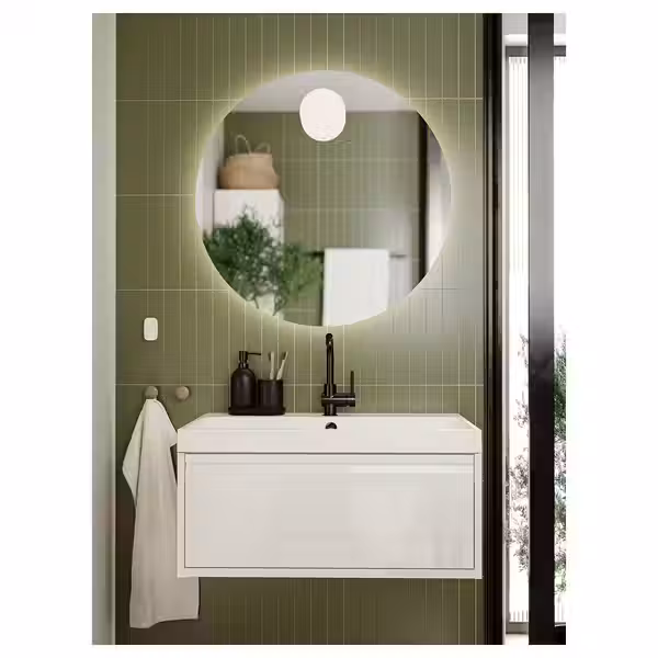 GANSJÖN Набор для ванной,3 предмета - чёрный - фото 8