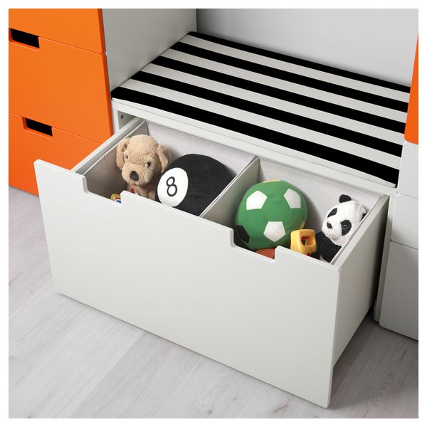 Комбинация для хранения СТУВА, белый, оранжевый (210x50x192 см) - фото 3