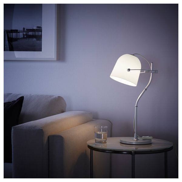 Лампа настольная СВИРВЕЛЬ, белый - схема-чертеж с размерами